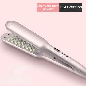 Negative Ion Corn Whisker Curling Iron Fluffy Splint Professional Hair Straightener Hairdressing Wand LCD Display Curling Iron